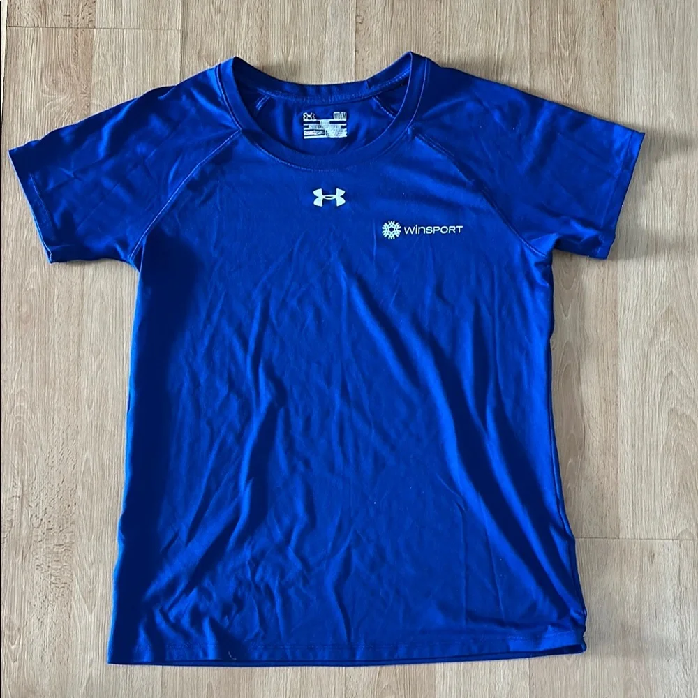 Under Armour Blue Athletic T-Shirt medium - Picture 1 of 5